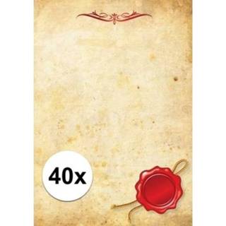 👉 40 papieren vellen perkament