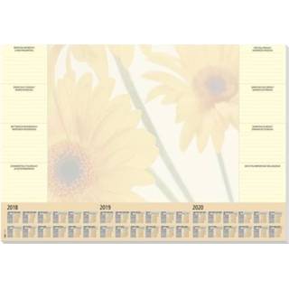 👉 Bureaulegger van papier 59.5 x 41 cm met kalender