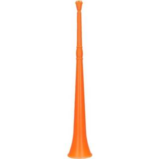 👉 Oranje vuvuzela toeters 48 cm