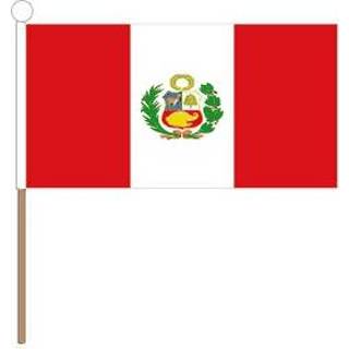 👉 Perua zwaaivlaggetjes/handvlaggetjes 15 x 22 cm met stokje