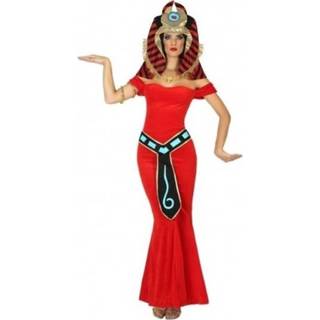 👉 Verkleedkostuum rood vrouwen Egyptische farao/godin verkleed kostuum/jurk voor dames
