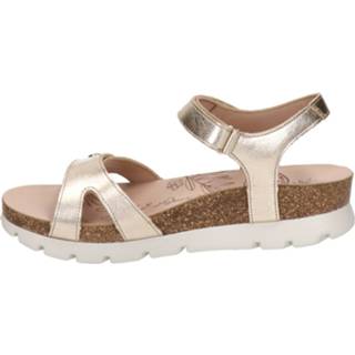 👉 Sandaal leer vrouwen goud Panama Jack Sulia Shine sandalen 8720251178229 872025117823