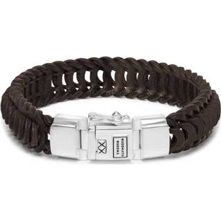 👉 Armband bruin leather active BUDDHA TO - 122BR E Lars Brown 8718997214523