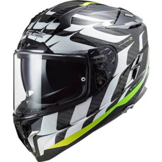 👉 Wit geel carbon XL active LS2 FF327 Challenger Flames Hi-Vis 6934432864449