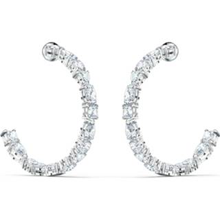 👉 Oorring zilverkleurig PE vrouwen oorbel active Tennis Dlxmc Swarovski 5562128 - Hoop Oorringen 9009655621289