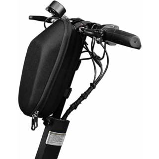 👉 Elektrische scooter zwart PU leer EVA active Voor Xiaomi No.9 waterdichte harde schaal tas vouwwagen voortas, afmeting: 30 x 16,5 14,5 cm (zwart)