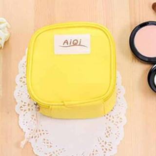👉 Maandverband geel active AIQI multifunctionele natte herbruikbare tas menstruatiepad make-up tassen tool organizer (geel)