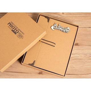 👉 Fotoalbum medium active 2 STUKS Retro Persoonlijkheid Hoorn Gesp Diy Handgemaakt Geplakt Stel Fotoalbum, Specificatie: 21x27cm (Groei Journey)