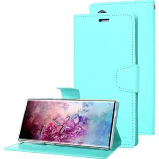 👉 Dagboek tgroen active Voor Galaxy Note 10 MERCURY GOOSPERY SONATA Horizontale flip lederen tas met houder&kaartsleuven&portemonnee (mintgroen) 6922054239172
