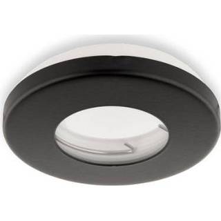 Inbouwspot zwart active Inbouwspot, Rond, Waterdicht IP54, Ø85 mm, Mat