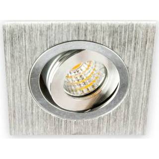 👉 Inbouwspot aluminium active LED 3W, Vierkant, Kantelbaar, Aluminium, Dimbaar 7432022128159