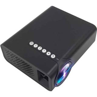 👉 Zwart active YG520 800x480 1800LM Mini LED-projector Home Theater, ondersteuning HDMI&AV&SD&USB&VGA, mobiele telefoonversie (zwart) 6922825344722