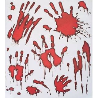 👉 Halloween sticker active Horror/halloween stickers van bloedende handen