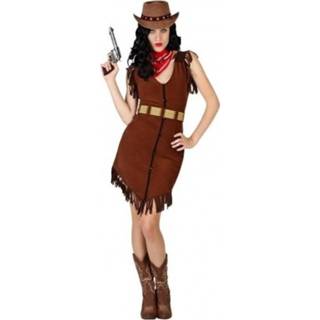 👉 Jurk vrouwen Cowgirl/Western verkleed jurkje met franjes voor dames