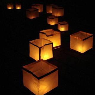 Wiite water lampion 15 cm