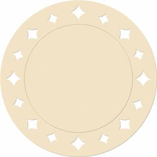 👉 Creme kartonnen placemats 33 cm