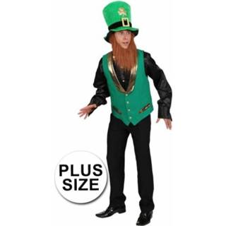 👉 Vest groen active mannen Grote maat St Patricks Day gnoom voor heren