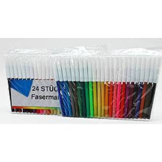 👉 Viltstift kinderen 24x Gekleurde viltstiften
