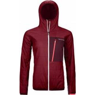 👉 Ortovox - Women's Swisswool Piz Duan Jacket - Isolatiejack maat L, rood/purper