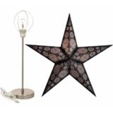 👉 Kerst ster la active Decoratie kerstster Marrakesh 60 cm inclusief tafellamp/lamp standaard