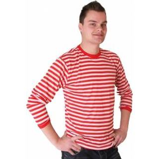 Dorus shirt rood met wit voor heren