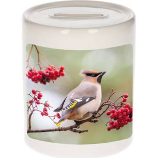 👉 Spaarpot active Foto pestvogel 9 cm - Cadeau vogels liefhebber