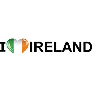 👉 Landen vlag active sticker I Love Ireland