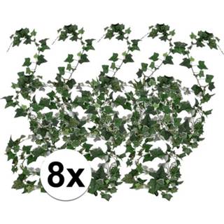 👉 8x Groene klimop slinger 180 cm kunstplant