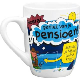 Active Met Pensioen feest mok/cadeaubeker 300 ml