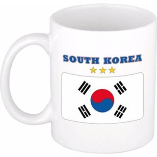 👉 Beker active / mok met vlag van Zuid Korea 300 ml