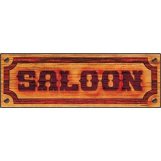 👉 Saloon bord met de tekst Saloon