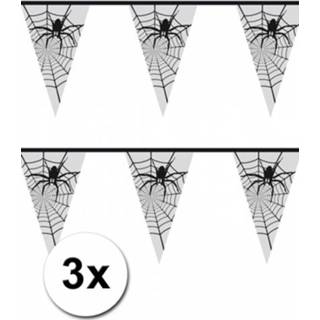 👉 Active 3x Halloween Spinnenweb versiering 6 meter