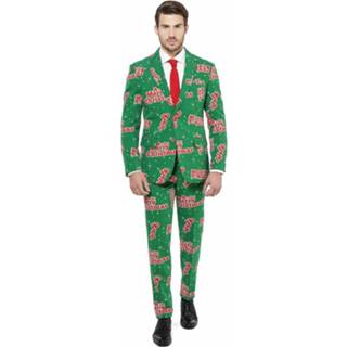 👉 Groene business suit met kerst thema