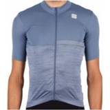 👉 Sportful - Giara Jersey - Fietsshirt maat M, grijs/blauw