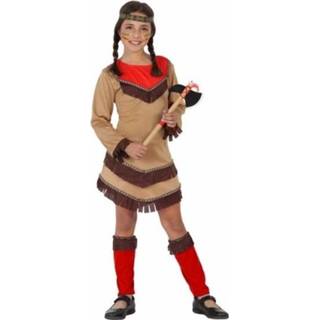 Indiaan Chinouk kostuum voor meisjes rood