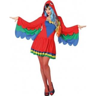 👉 Jurk vrouwen Dieren verkleed jurkje papegaai voor dames
