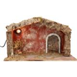 👉 Kerst stal hout active Kerststal van met verlichting - verlichte Kerstdecoratie 39 x 20 24 cm