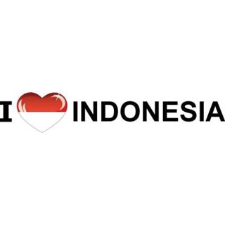 👉 Koffer stickers I Love Indonesia