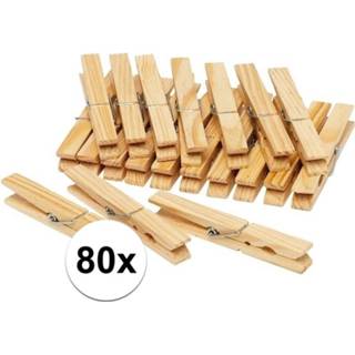 👉 Wasknijper houten active wasknijpers 80 stuks