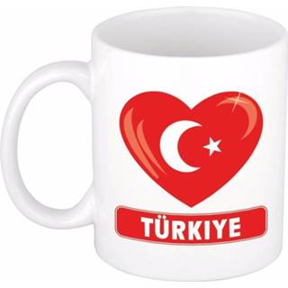 👉 Beker keramiek Hartje Turkije / mok van 300 ml