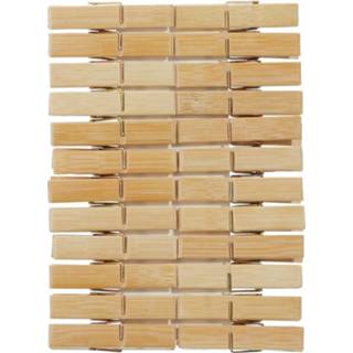 Bruin houten hout 72x wasgoedknijpers 6 cm