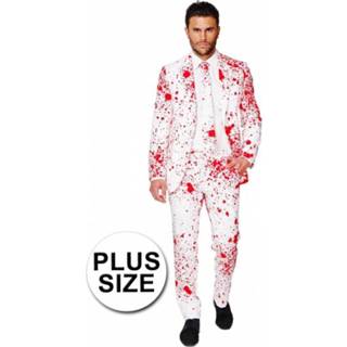 👉 Plus size compleet kostuum met bloedspatten