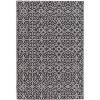 👉 Vloerkleed Modern Ethno sand/anthracite 67x130cm