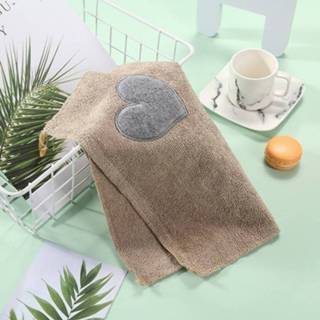 Handdoek kaki active Keuken Leuke Liefde Hart Patroon Zachte Reinigingsschotel Microfiber Veeg Tafelkleed (kaki)