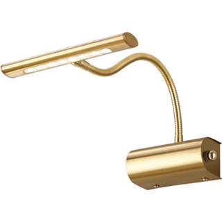 👉 Spiegelverlichting goud aluminium goudkleurig Led - Schilderijverlichting Trion Curty Ovaal 4w Dimbaar Mat Verstelbaar 7445931872853