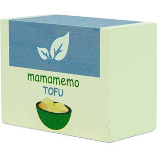 👉 Blauw hout Mamamemo Tofu 10 X 8 Cm Ivoorwit/lichtblauw 5706798855932