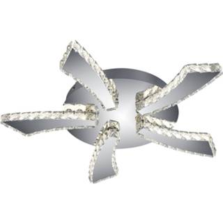 👉 Plafondlamp chroom aluminium Led - Plafondverlichting Trion Pino 30w Aanpasbare Kleur Rond Mat 6013928648609