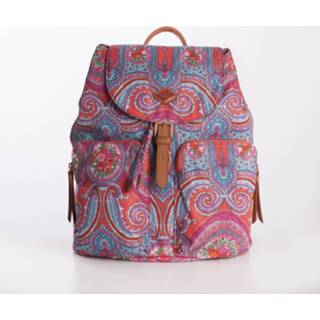 👉 Backpack rose One Size unisex rood Oilily city paisley hot coral- 8714457255013