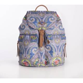 👉 Backpack rose One Size unisex blauw Oilily city paisley riviera- 8714457255020