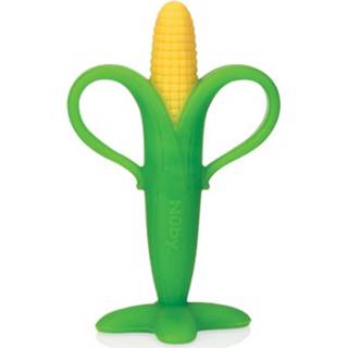 👉 Groen geel siliconen Nuby Bijtmaïs Junior 17,1 X 10,5 Cm Groen/geel 48526068678